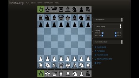 chess365 board editor|Analysis board • lichess.org.